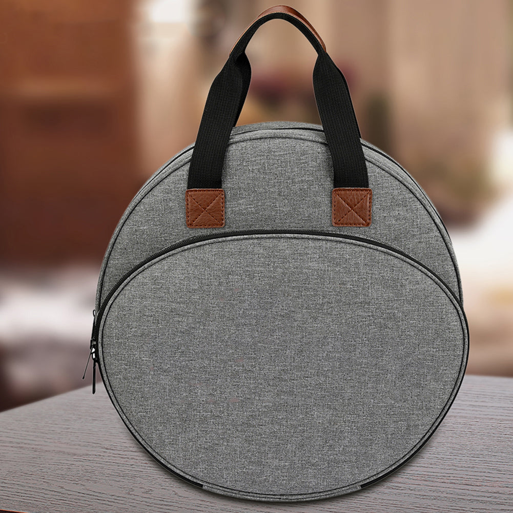 Embroidery Kit Storage Bag Handbag Cross Stitch Yarn Holder Handbag (Grey)
