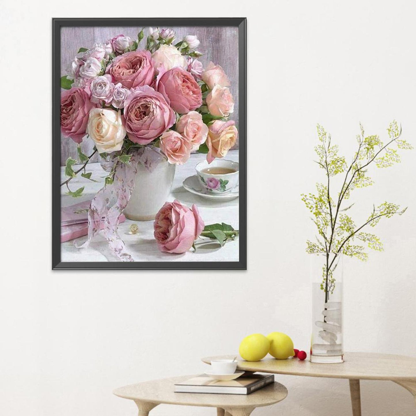 Flower - 11CT Stamped Cross Stitch 30x40CM - Yishu