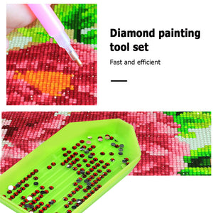 5D Diamond Painting Tools Kit DIY Art Rhinestones Art Craft Set (Open-end Tray)