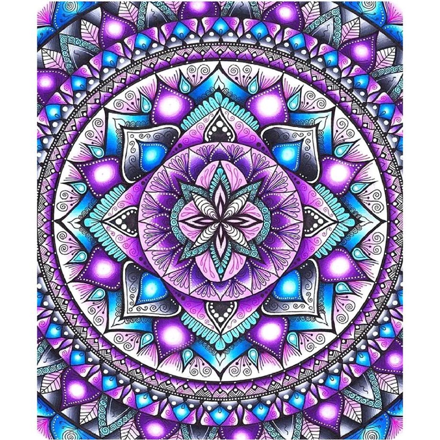 Mandala Pattern - 11CT Stamped Cross Stitch 40x48CM - Yishu