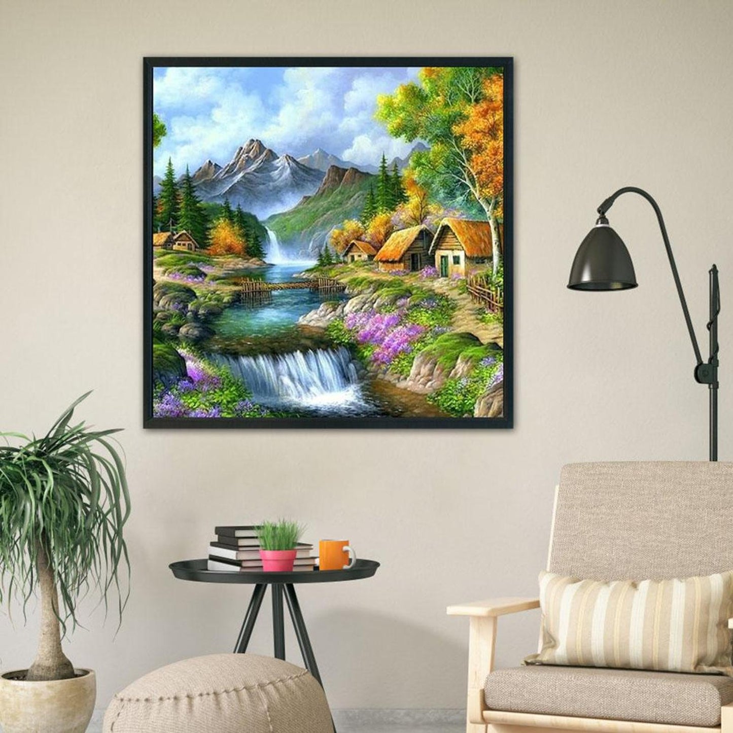Rural Scenery - 11CT Stamped Cross Stitch 50x50CM - Yishu