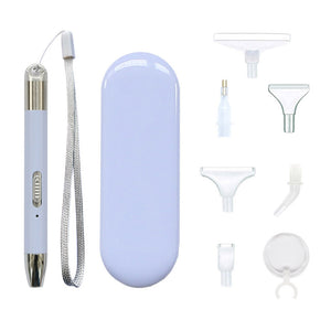 5D DIY Diamonds Art Painting Kit 12.5cm Plastic for Drawing Craft (Purple B)