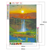 Load image into Gallery viewer, Waterfall Sunrise 30*40CM(Canvas) Full Round Drill Diamond Painting
