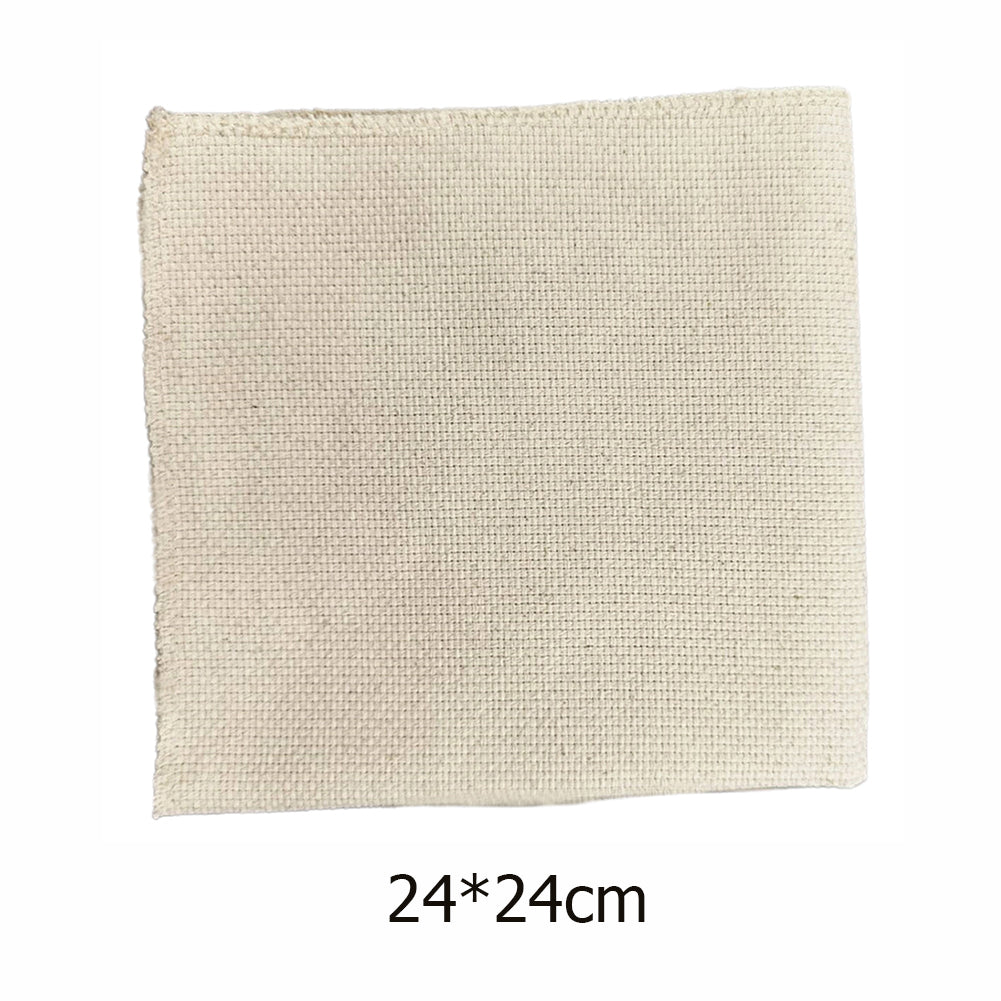 24x24CM Cotton Monks Cloth Punch Needle Needlework DIY Embroidery Fabric