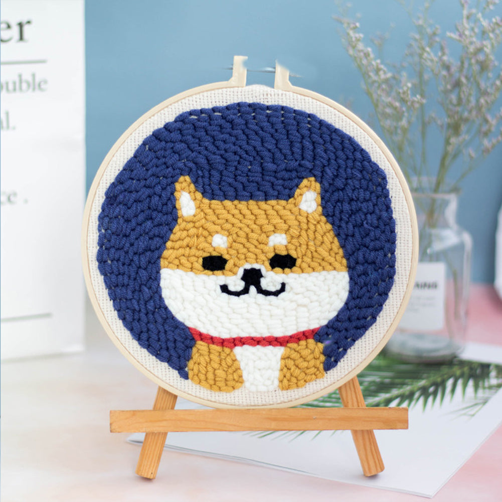 67x50CM Cotton Monks Cloth Punch Needle Needlework DIY Embroidery Fabric