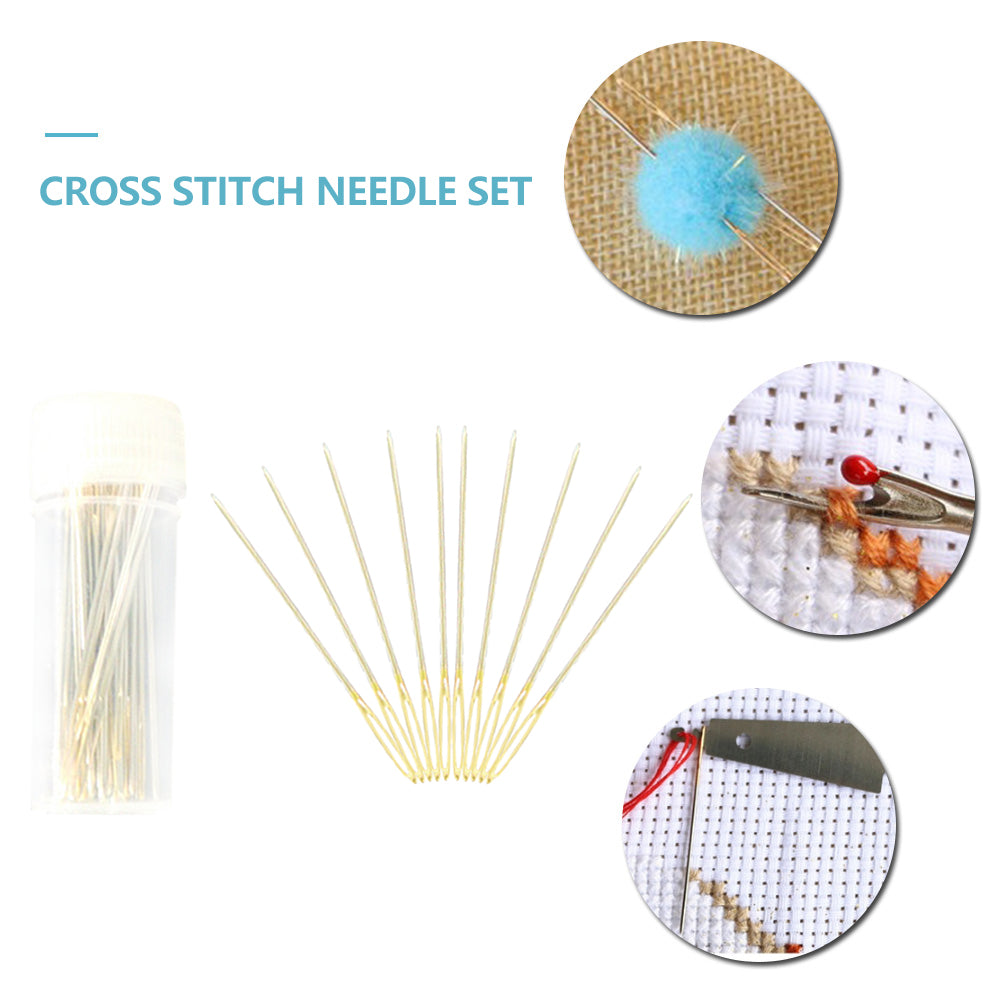 10PCS/Lot Embroidery Needle Set Knitting Craft DIY Sewing Cross Stitch (24)