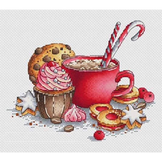 Kitchen Wares - Full 11CT Stamped Cross Stitch 25x21CM - Yishu