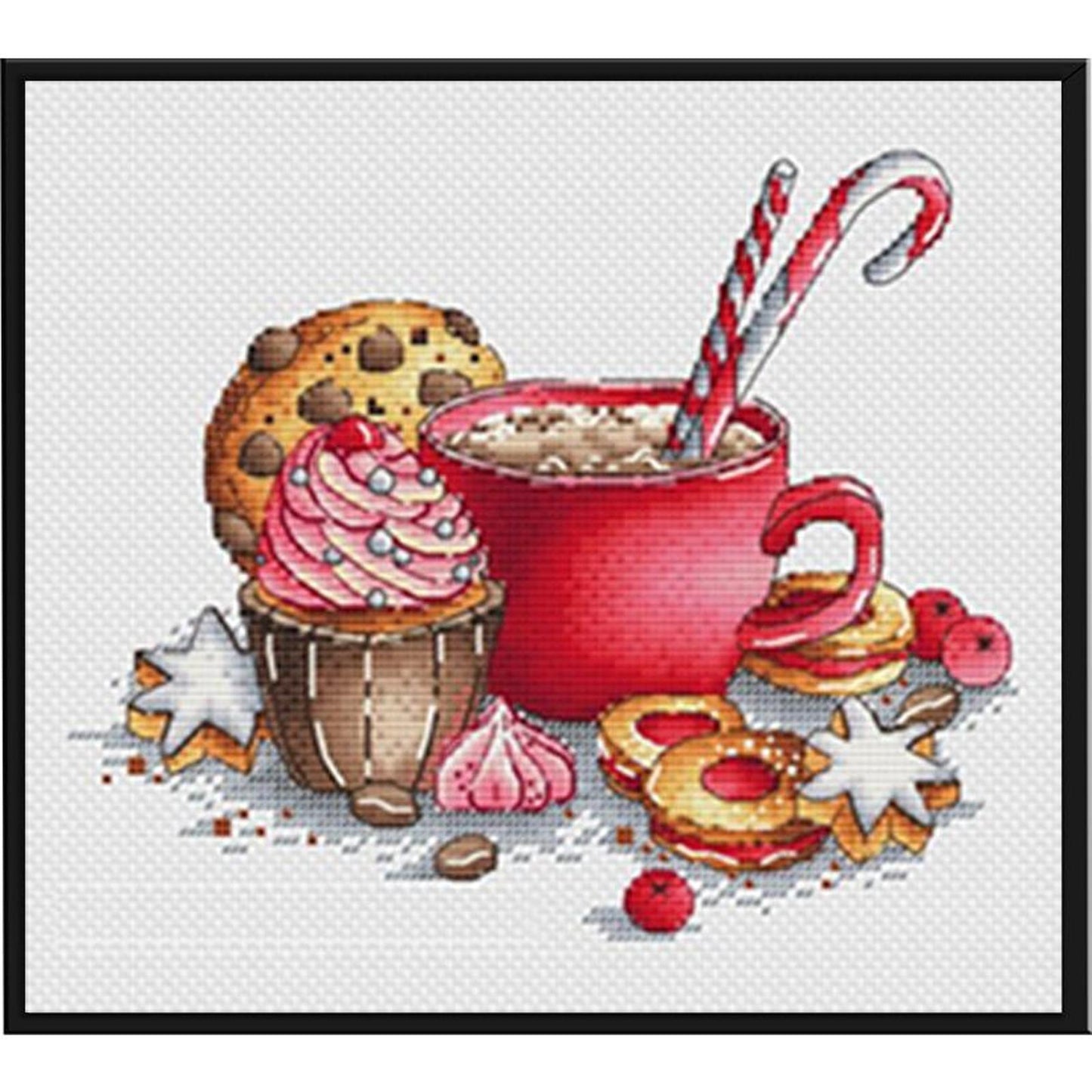 Kitchen Wares - Full 11CT Stamped Cross Stitch 25x21CM - Yishu