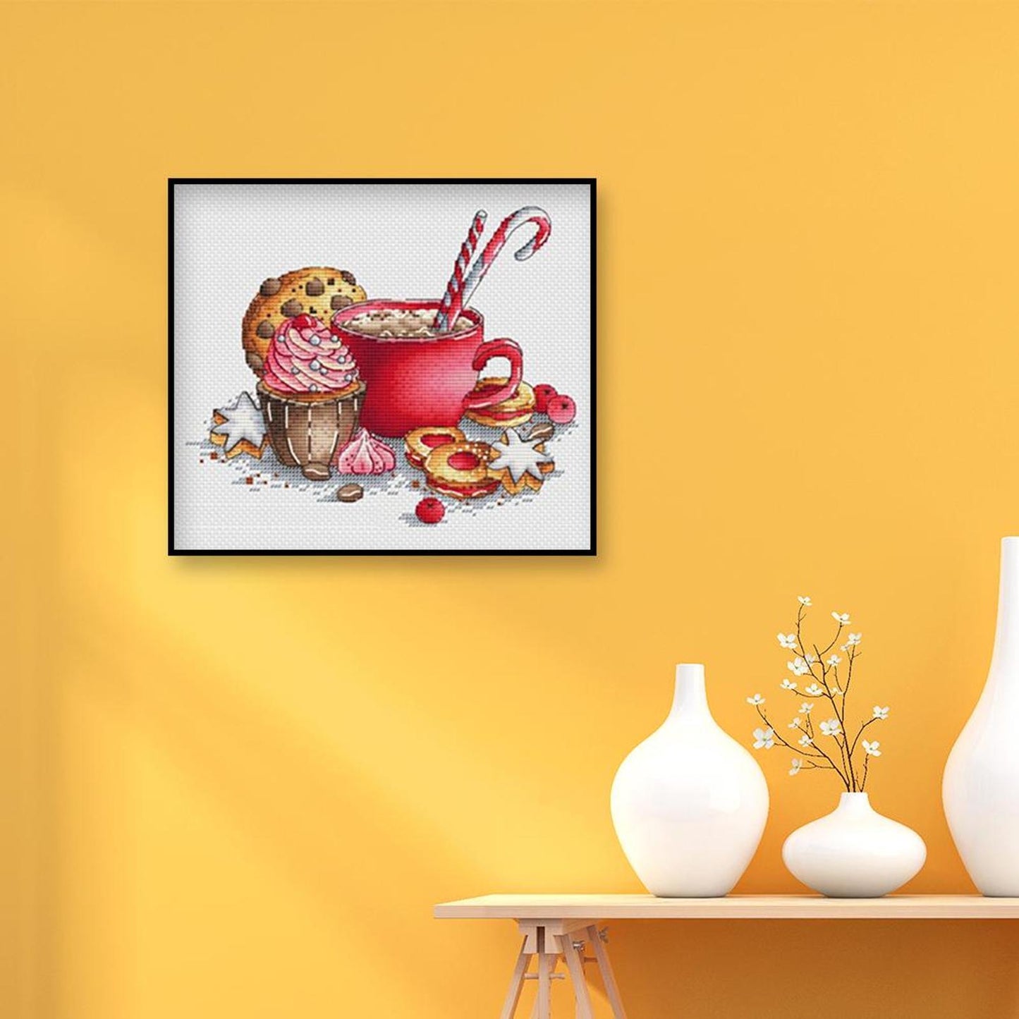 Kitchen Wares - Full 11CT Stamped Cross Stitch 25x21CM - Yishu