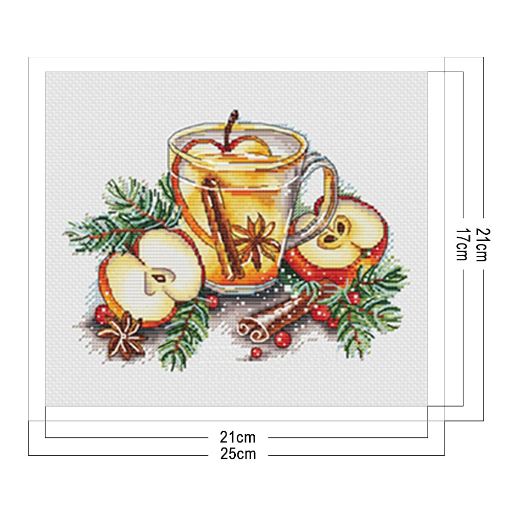 Kitchen Wares - Full 11CT Stamped Cross Stitch 25x21CM - Yishu