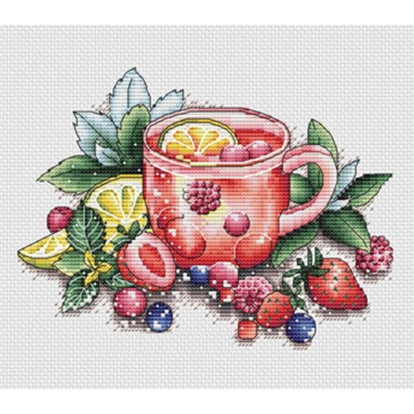 Kitchen Wares - Full 11CT Stamped Cross Stitch 25x21CM - Yishu