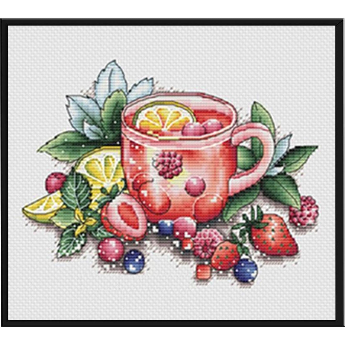Kitchen Wares - Full 11CT Stamped Cross Stitch 25x21CM - Yishu