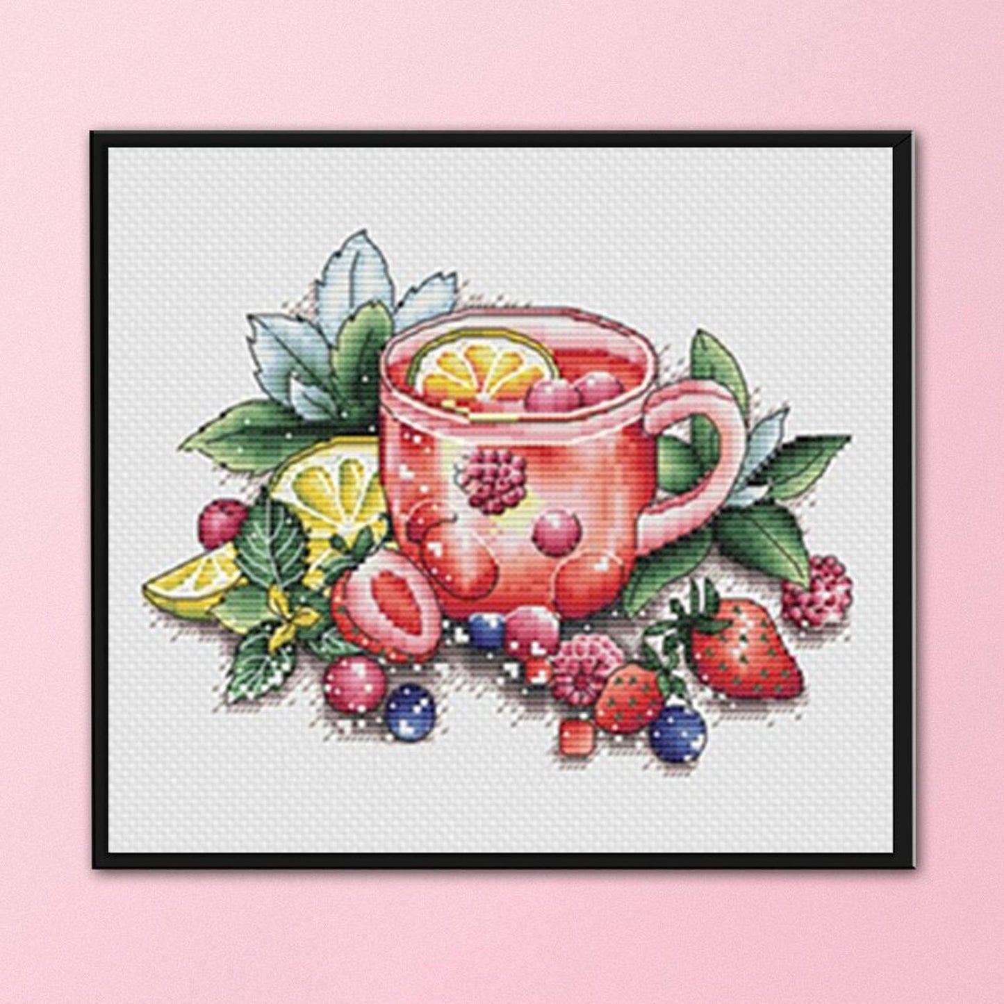 Kitchen Wares - Full 11CT Stamped Cross Stitch 25x21CM - Yishu