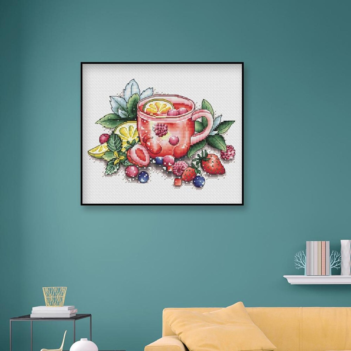 Kitchen Wares - Full 11CT Stamped Cross Stitch 25x21CM - Yishu