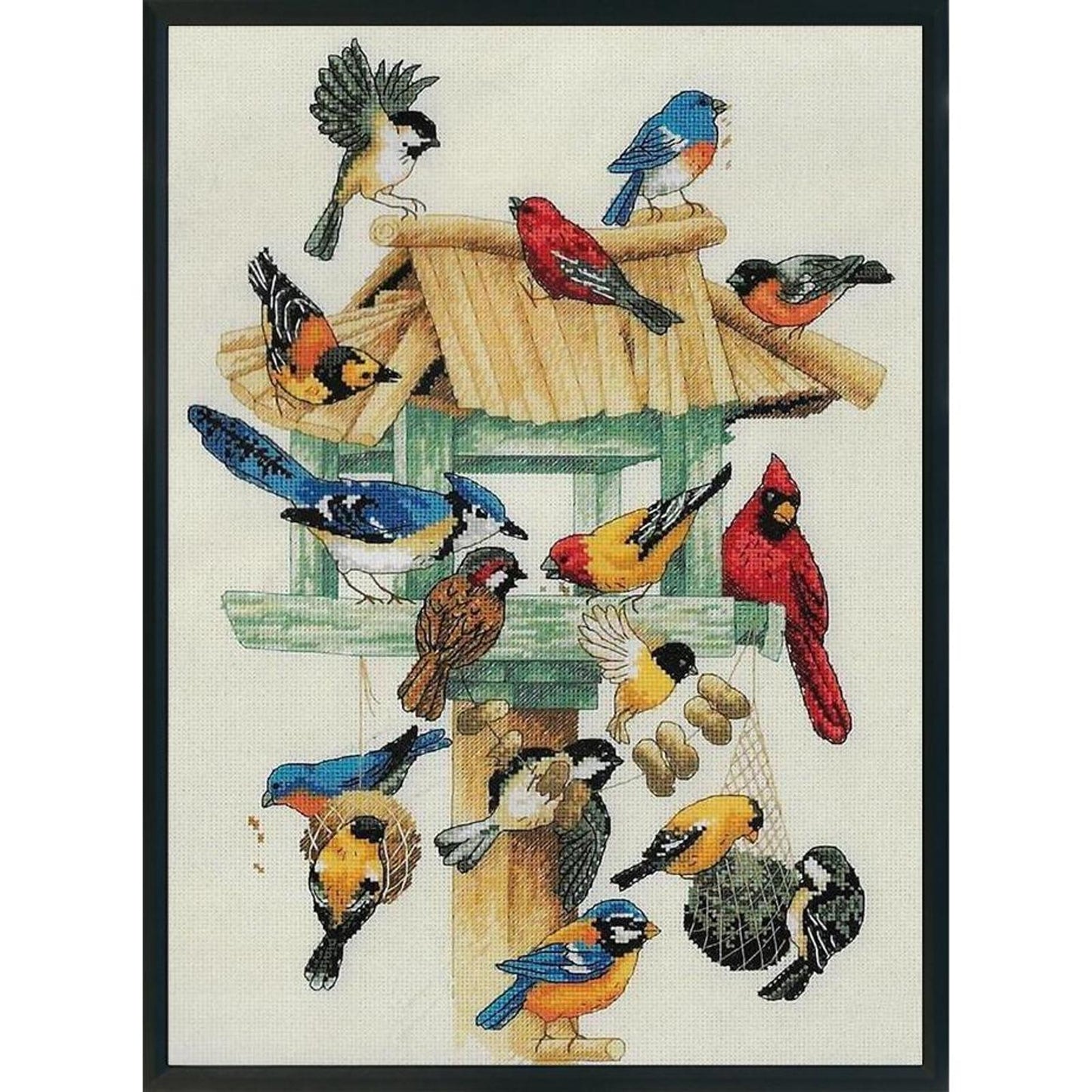 Bird - Full 11CT Stamped Cross Stitch 30x40CM - Yishu