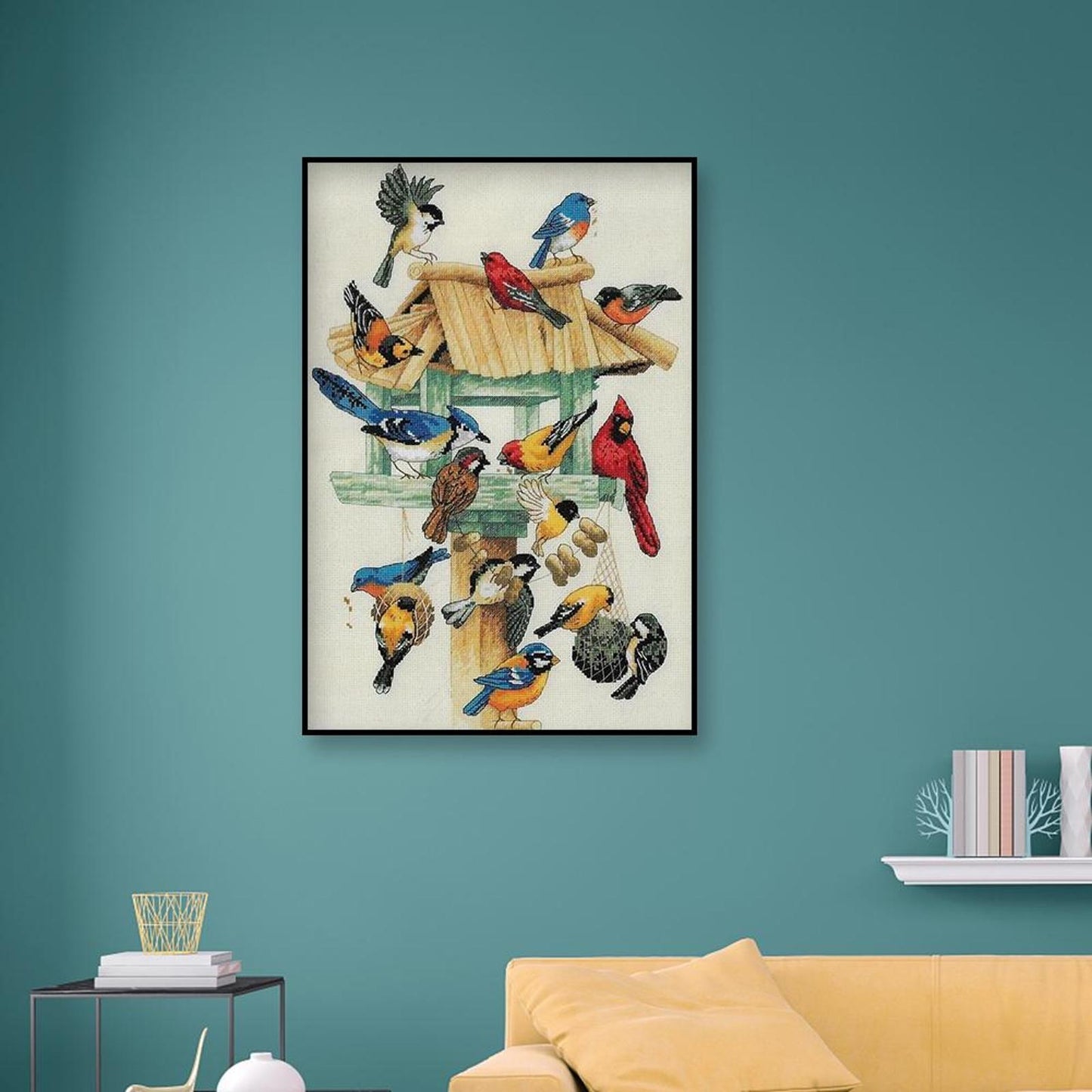 Bird - Full 11CT Stamped Cross Stitch 30x40CM - Yishu