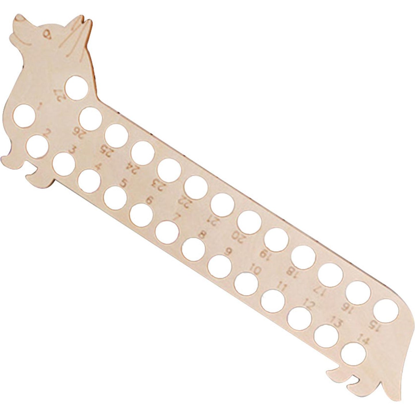 Wooden Carved Cross Stitch Thread Board Embroidery Thread Plate Tools (Dog)