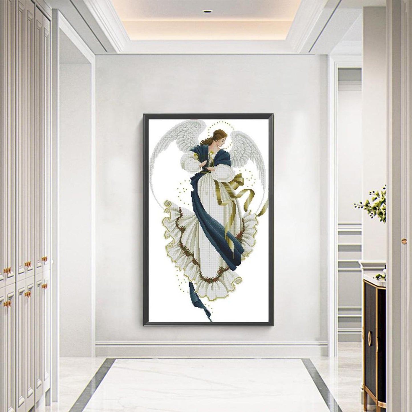 Winged Woman - Full 11CT Stamped Cross Stitch 40x68CM - Yishu