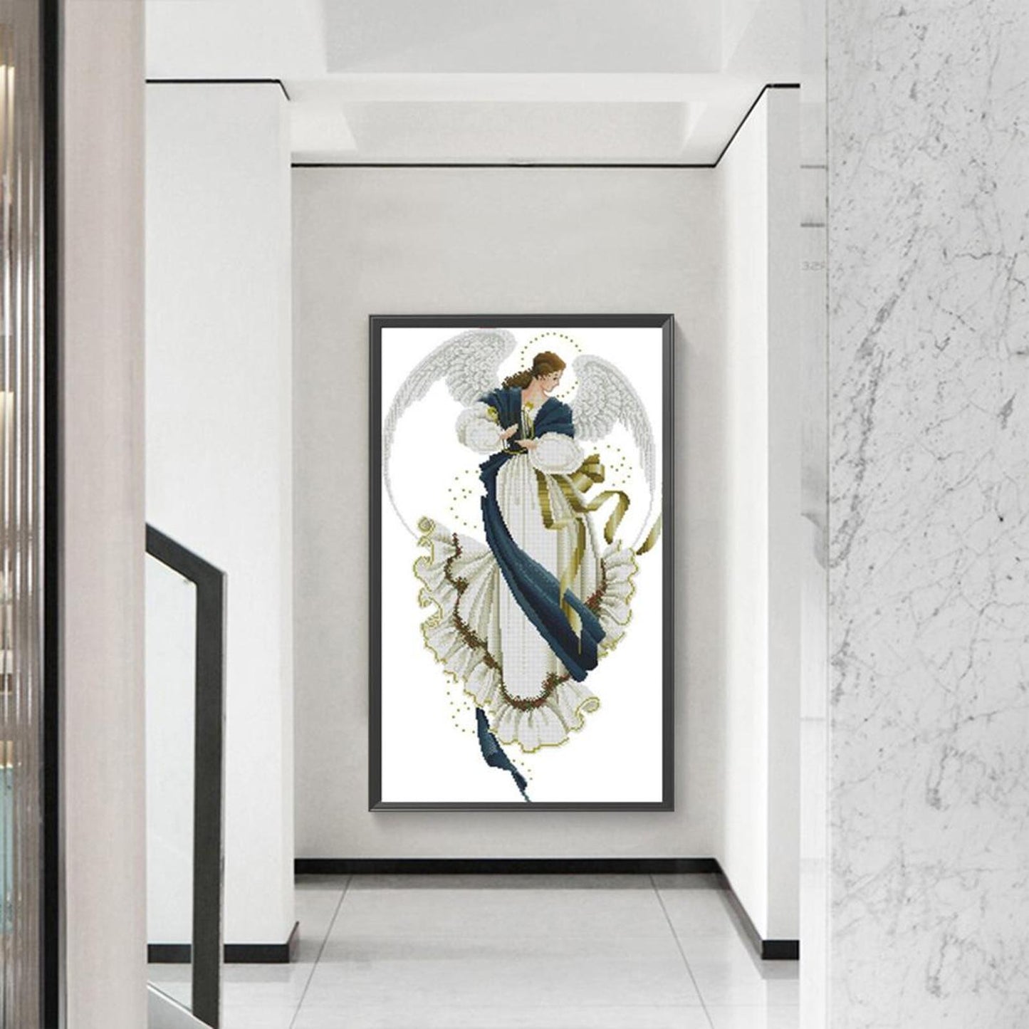 Winged Woman - Full 11CT Stamped Cross Stitch 40x68CM - Yishu