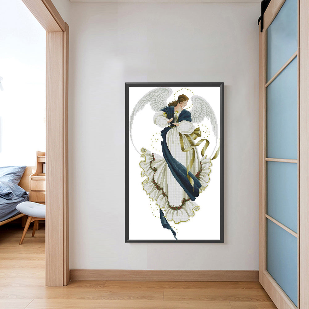 Winged Woman - Full 11CT Stamped Cross Stitch 40x68CM - Yishu