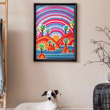 Load image into Gallery viewer, Mountains And Trees 30*40CM(Canvas) Full Partial Special Shaped Drill Diamond Painting
