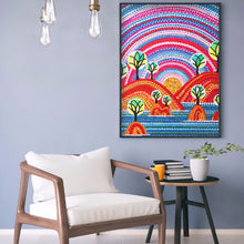 Load image into Gallery viewer, Mountains And Trees 30*40CM(Canvas) Full Partial Special Shaped Drill Diamond Painting

