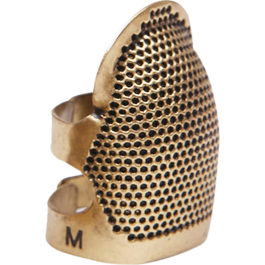 Copper Finger Thimble Hoop Cover Cross Stitch Finger Protective Cover (M)