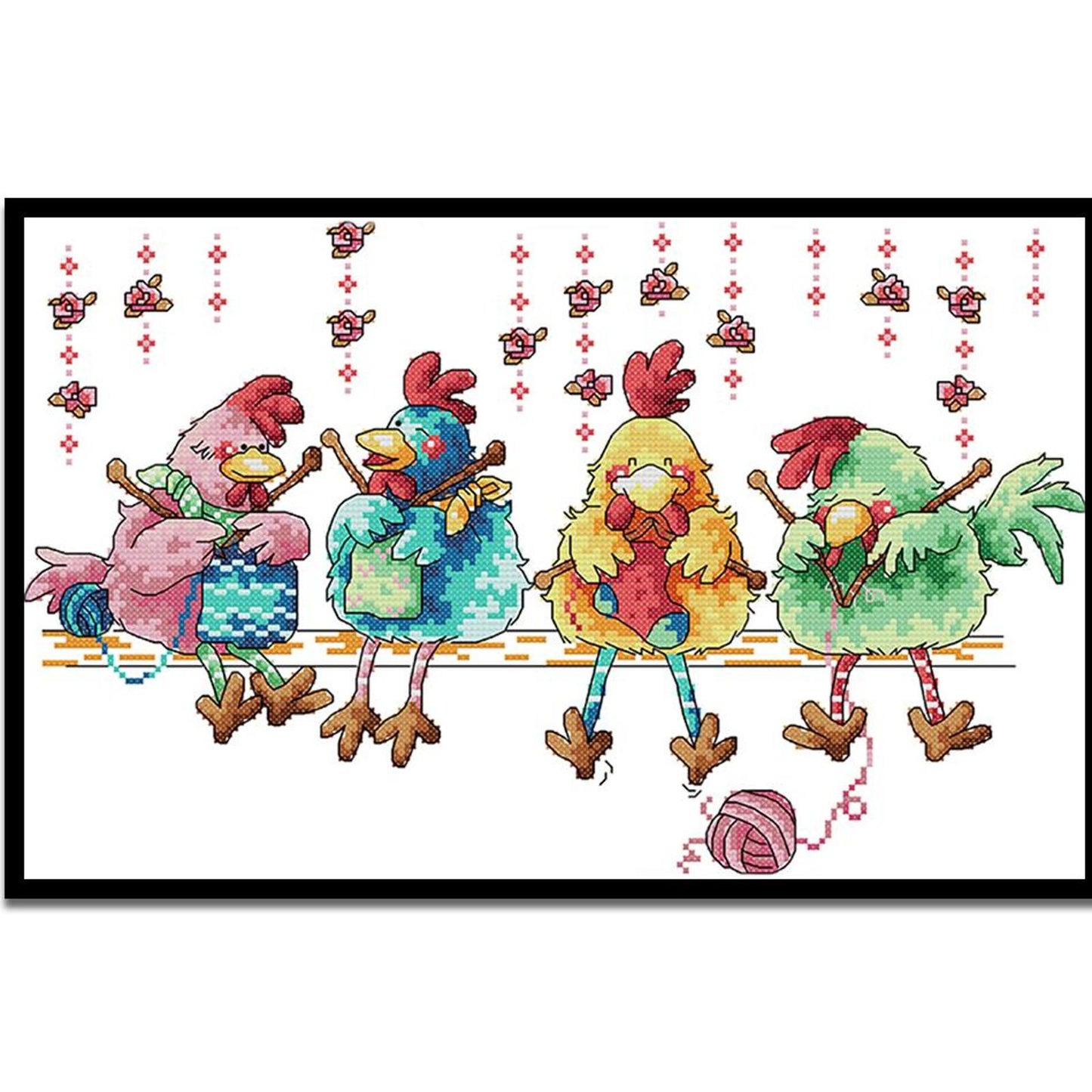 Knitwear Chick - Partial 11CT Stamped Cross Stitch 52x35CM - Band