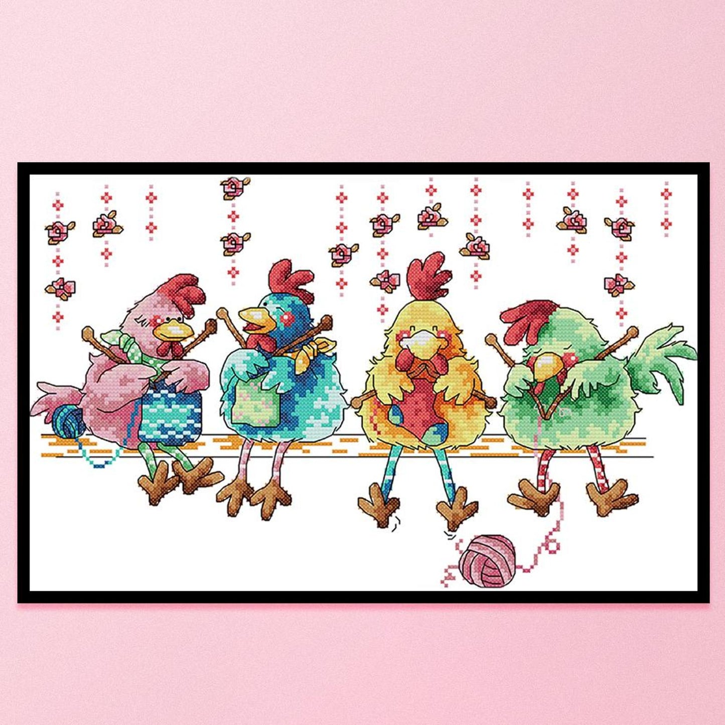 Knitwear Chick - Partial 11CT Stamped Cross Stitch 52x35CM - Band