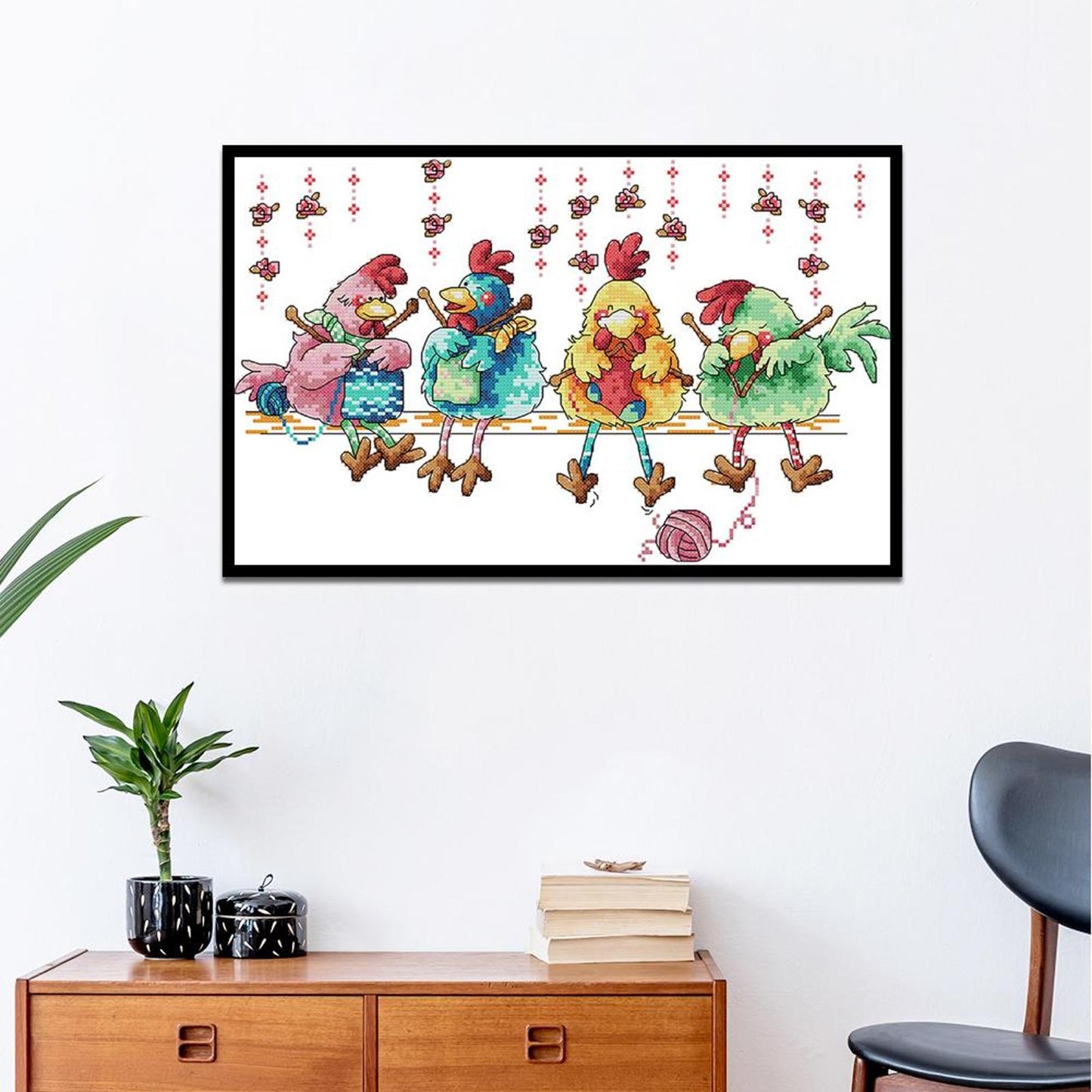 Knitwear Chick - Partial 11CT Stamped Cross Stitch 52x35CM - Band