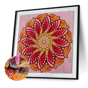 Mandala 30*30CM(Canvas) Full Partial Special Shaped Drill Diamond Painting