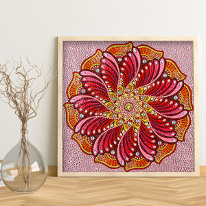 Mandala 30*30CM(Canvas) Full Partial Special Shaped Drill Diamond Painting
