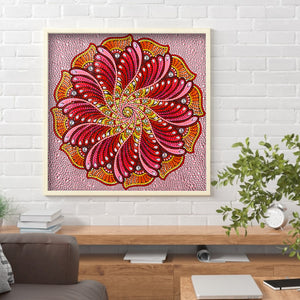 Mandala 30*30CM(Canvas) Full Partial Special Shaped Drill Diamond Painting