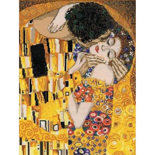 The Kiss By Klimt - Full 11CT Stamped Cross Stitch 34x40CM - Band