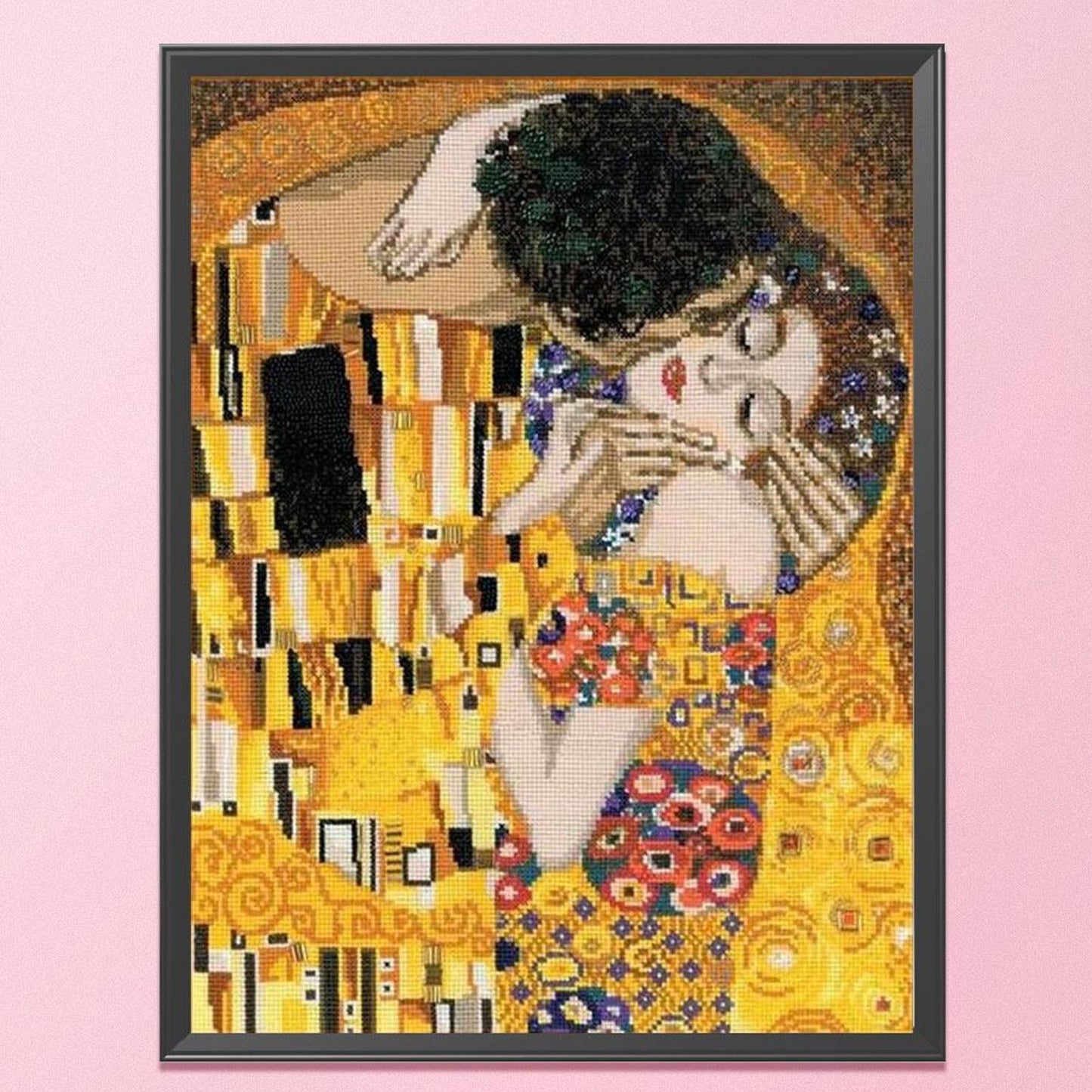 The Kiss By Klimt - Full 11CT Stamped Cross Stitch 34x40CM - Band