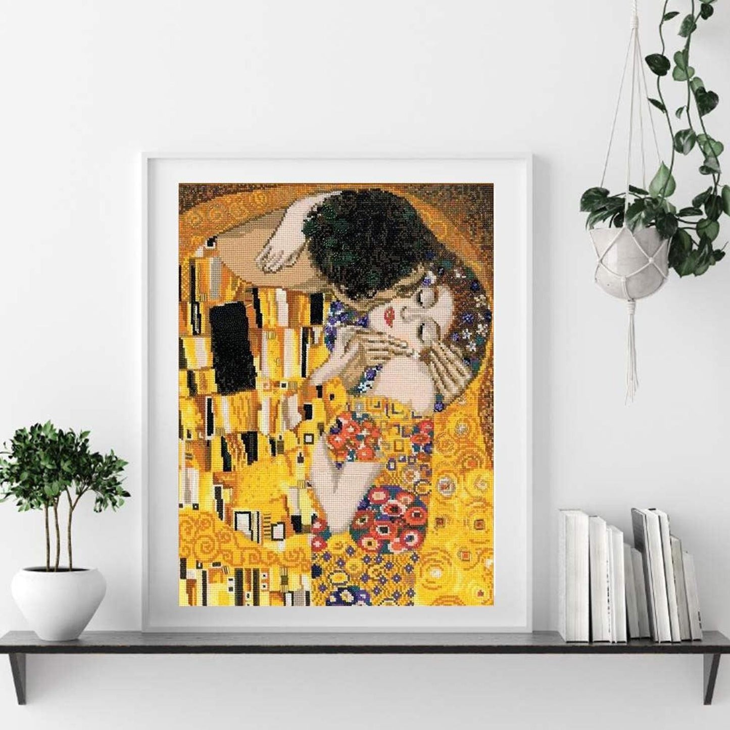The Kiss By Klimt - Full 11CT Stamped Cross Stitch 34x40CM - Band