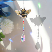 Load image into Gallery viewer, DIY 5D Diamond Painting Rainbow Maker Wind Chime Light Catcher Decor (Bee)
