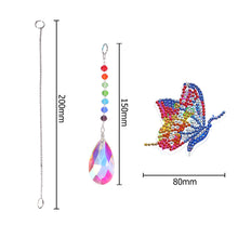 Load image into Gallery viewer, DIY 5D Diamond Painting Rainbow Maker Wind Chime Light Catcher (Butterfly)

