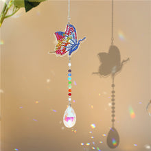 Load image into Gallery viewer, DIY 5D Diamond Painting Rainbow Maker Wind Chime Light Catcher (Butterfly)
