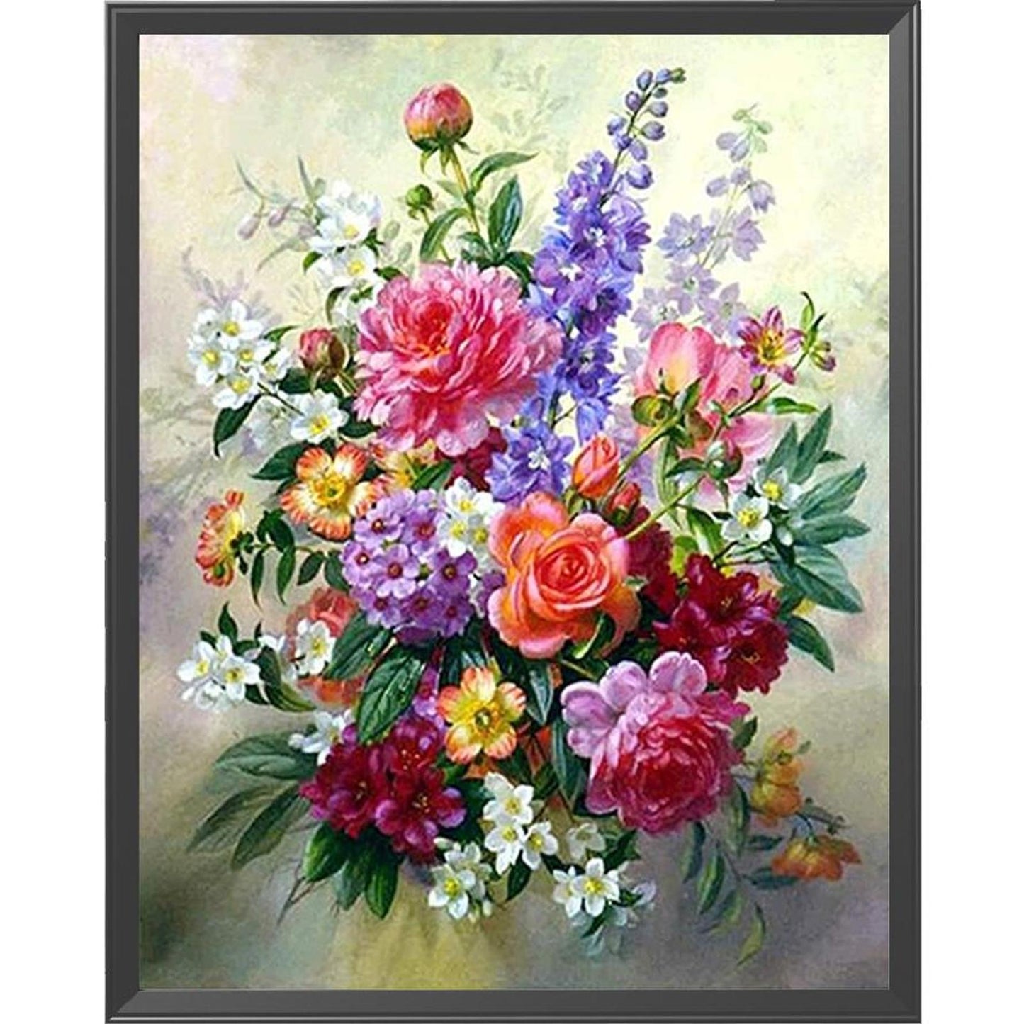 Flower - Full 11CT Stamped Cross Stitch 36x46CM - Huacan