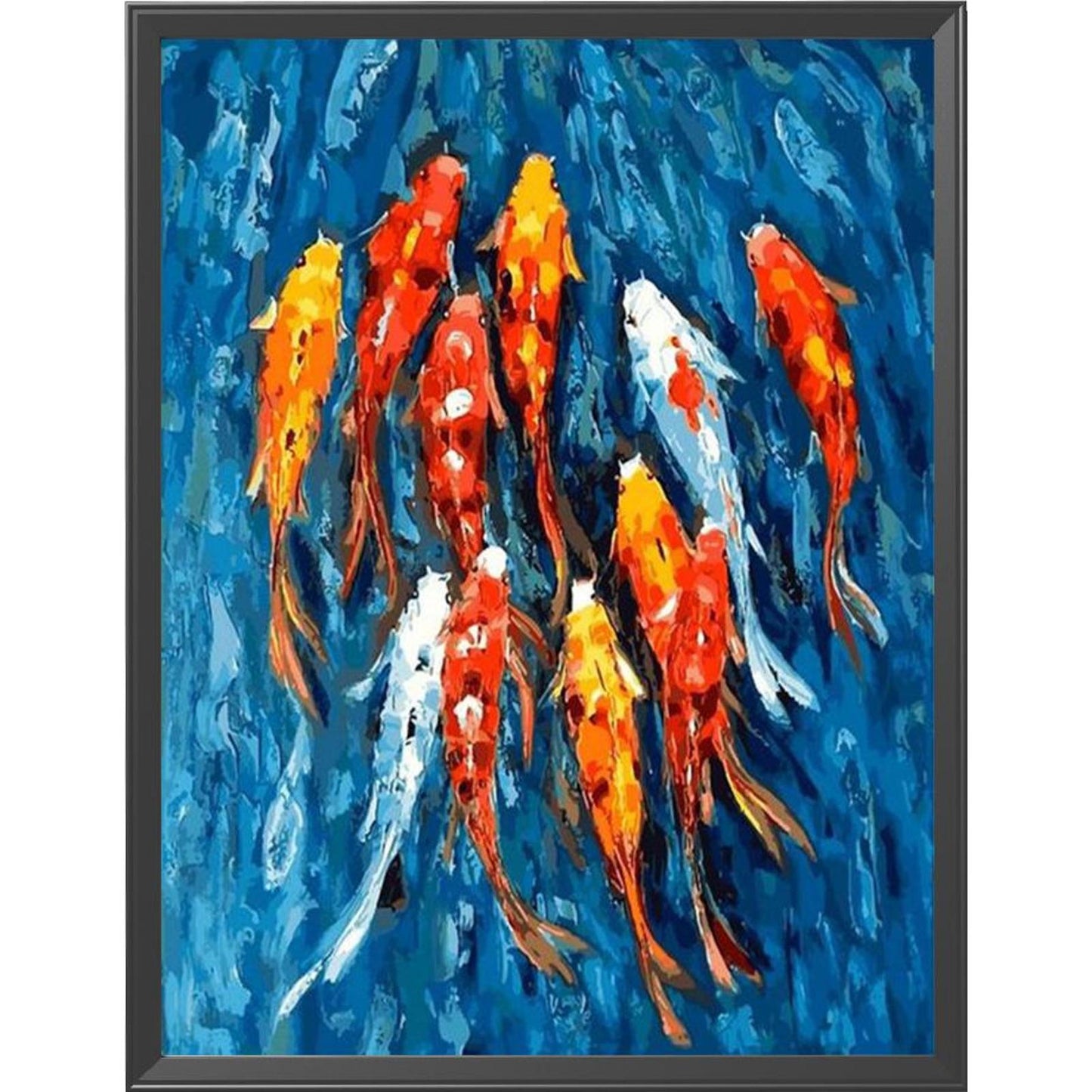 Koi Fish - Full 11CT Stamped Cross Stitch 30x40CM - Band