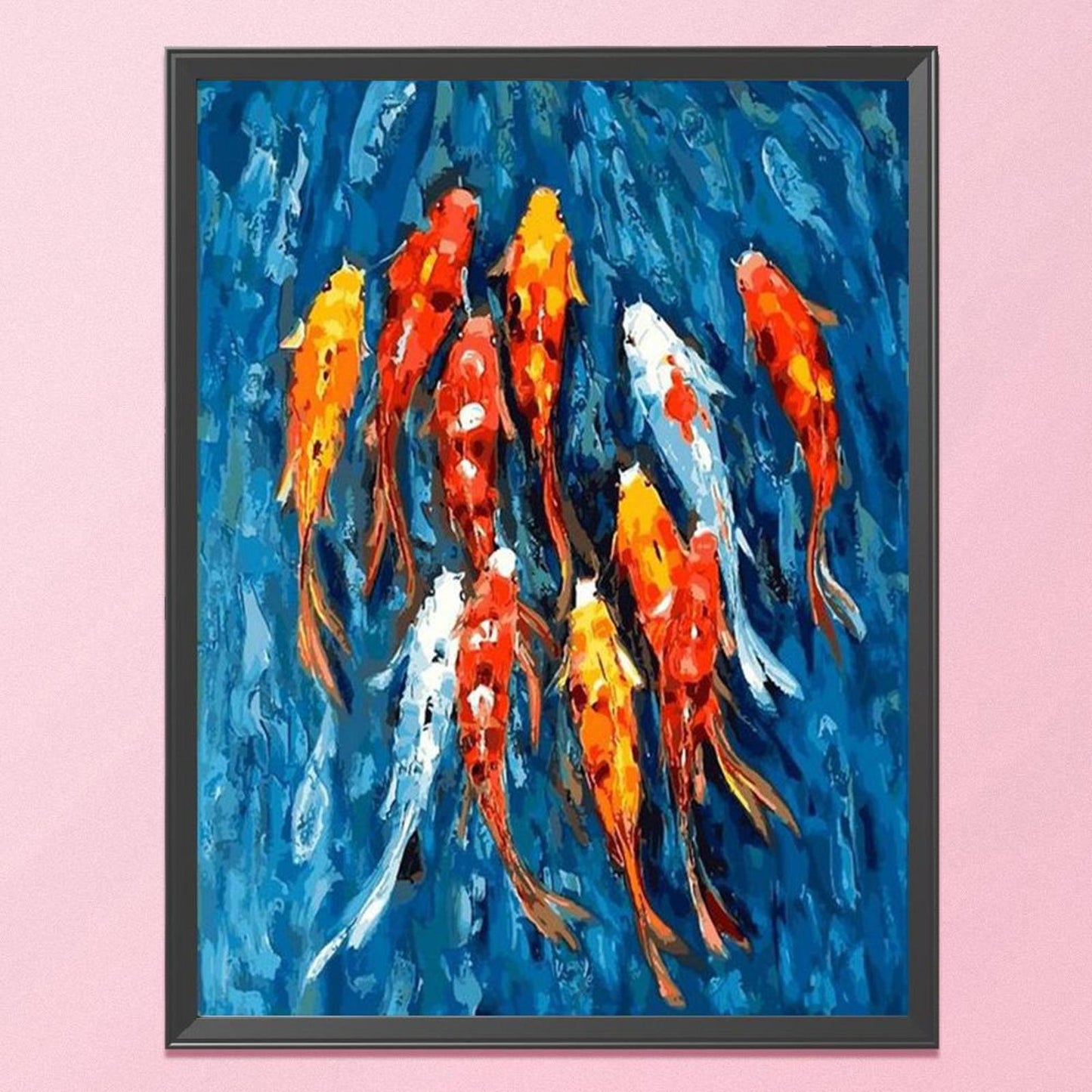 Koi Fish - Full 11CT Stamped Cross Stitch 30x40CM - Band