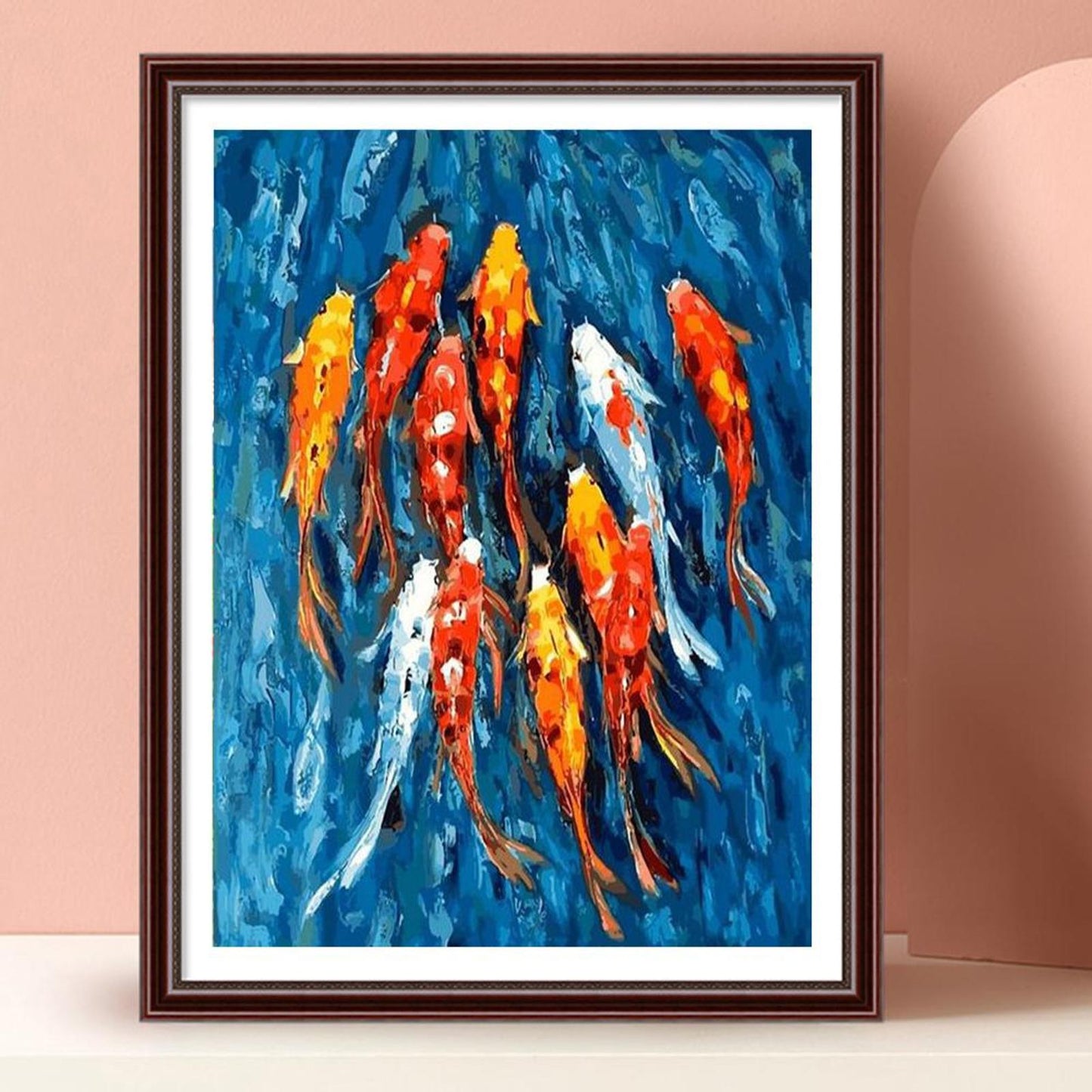 Koi Fish - Full 11CT Stamped Cross Stitch 30x40CM - Band