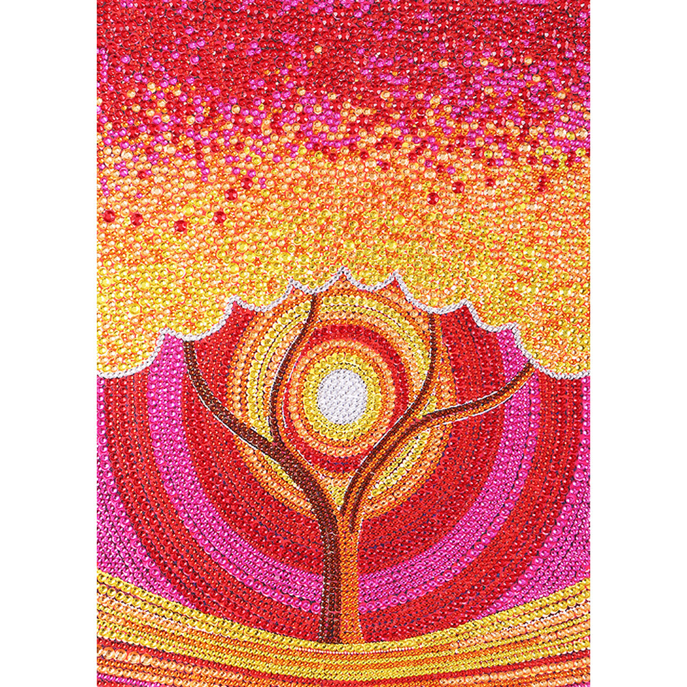 Orange Tree 30*40CM(Canvas) Full Partial Special Shaped Drill Diamond Painting