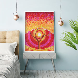 Orange Tree 30*40CM(Canvas) Full Partial Special Shaped Drill Diamond Painting