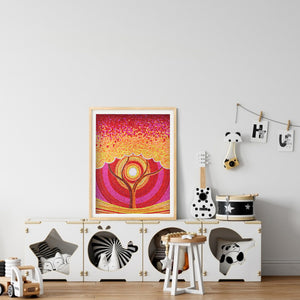 Orange Tree 30*40CM(Canvas) Full Partial Special Shaped Drill Diamond Painting