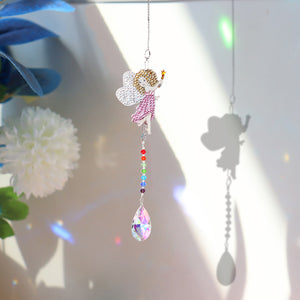 Crystal Diamond Angel Tears Catching Light Hanging Wind Decor (Fairy Angel)