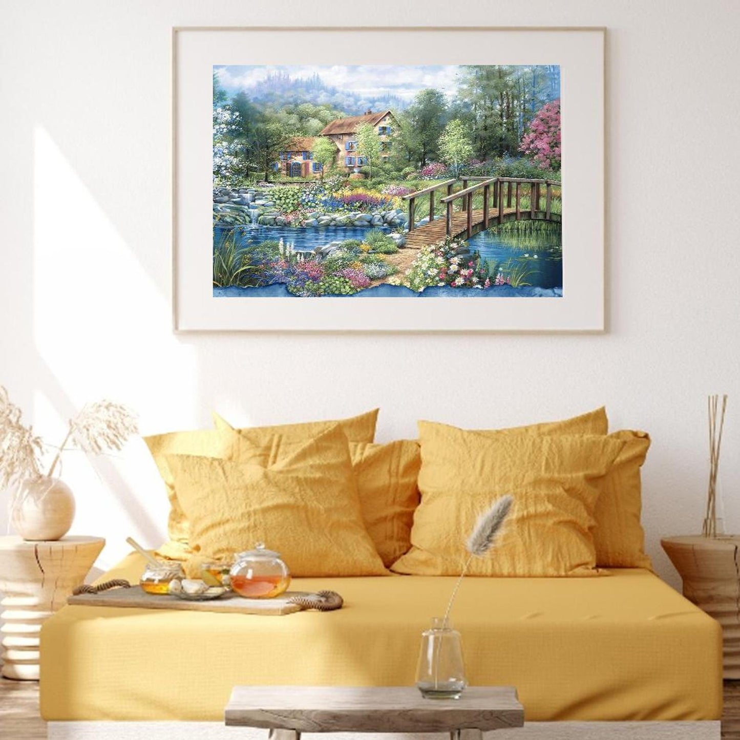 Villa In Woods - Full 14CT Counted Cross Stitch 60x45CM - Yishu
