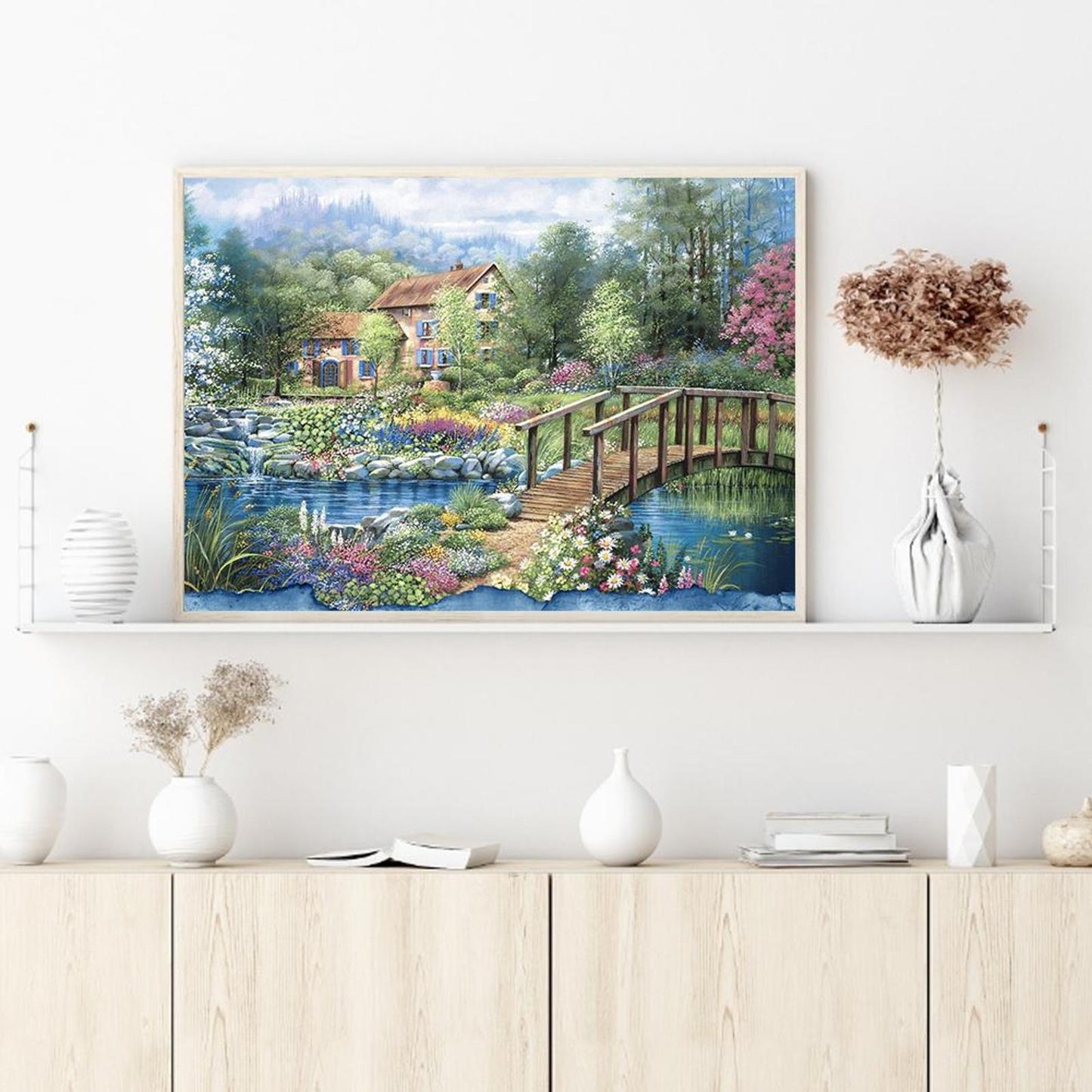 Villa In Woods - Full 14CT Counted Cross Stitch 60x45CM - Yishu