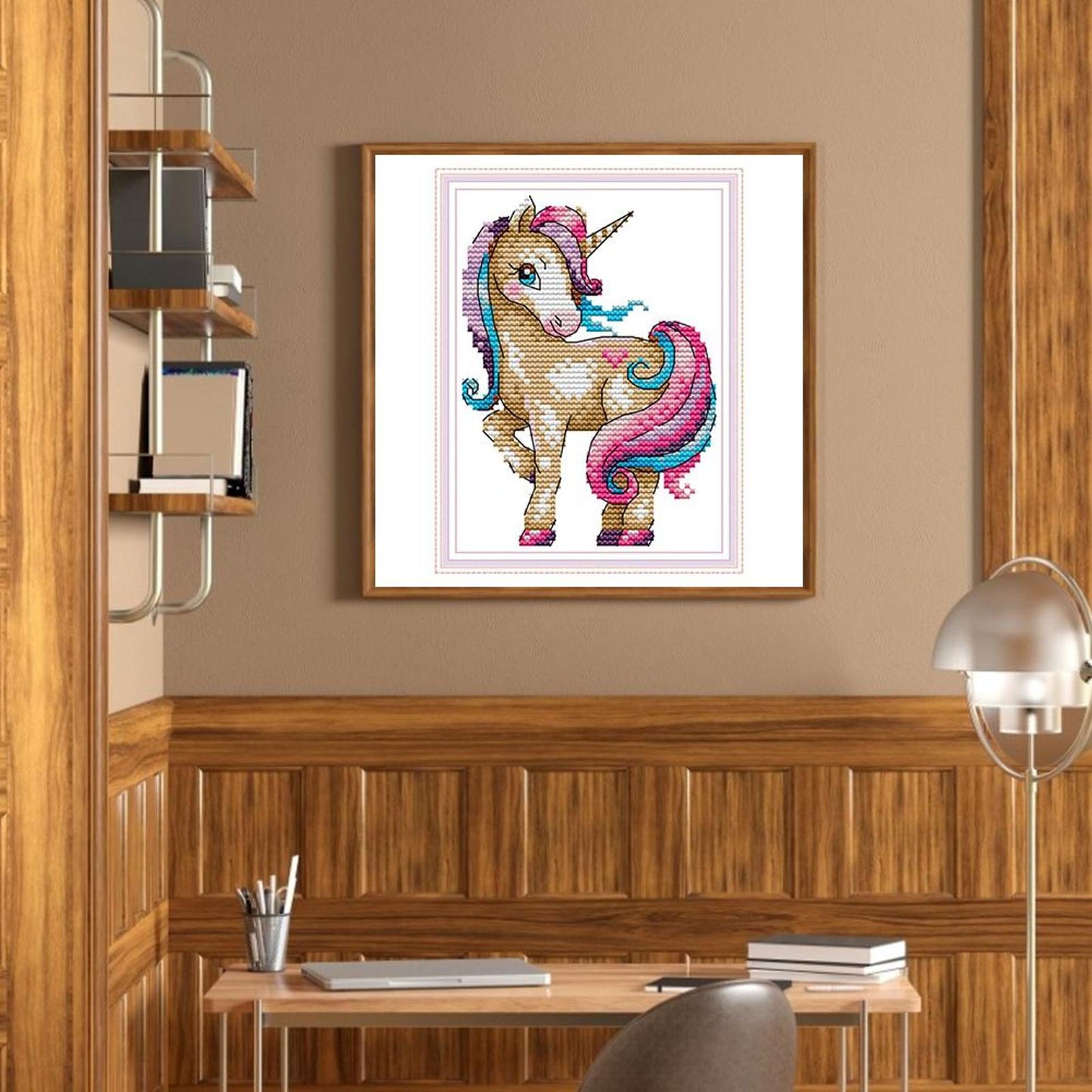 Magic Unicorn - Partial 14CT Counted Cross Stitch 14x17CM - Joy Sunday